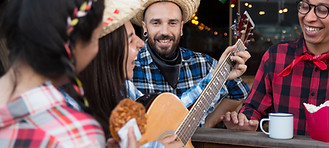 Diversão em festa junina
