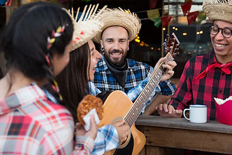 Diversão em festa junina