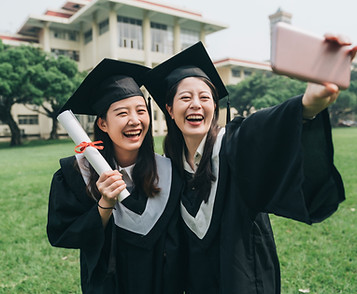 Graduates Taking Selfie