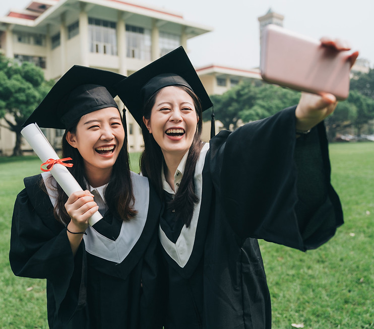 Graduates Taking Selfie