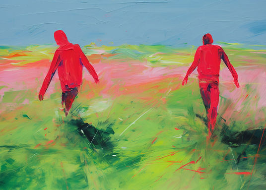 Abstract Landscape with Figures