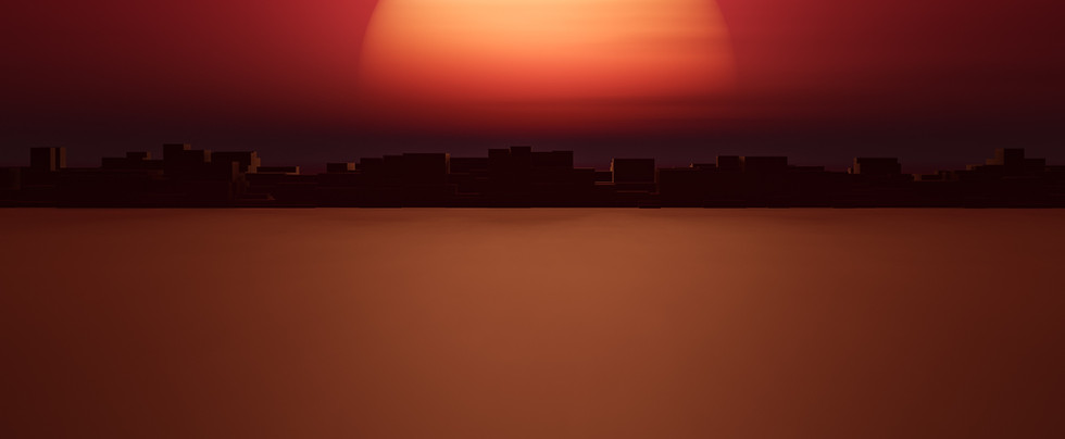 Sunset Over Horizon