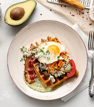 Savory waffle