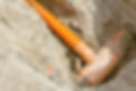 orange pipe installation in ground in progress