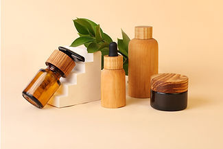 Wooden Cosmetic Containers