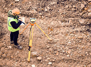 Surveyor on Construction Site
