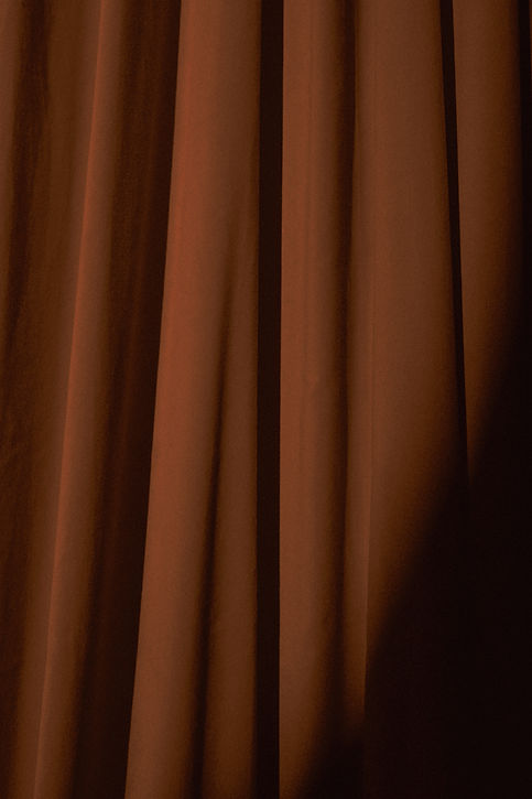 Brown Fabric Curtains