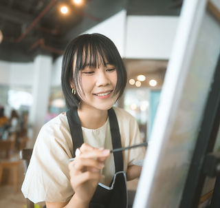 Person Painting Picture