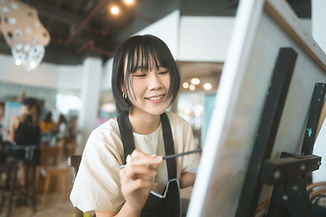 Person Painting Picture