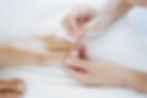 Woman receiving podiatry treatment