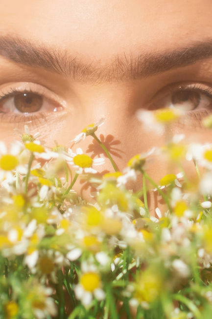 Close-Up Face Flowers