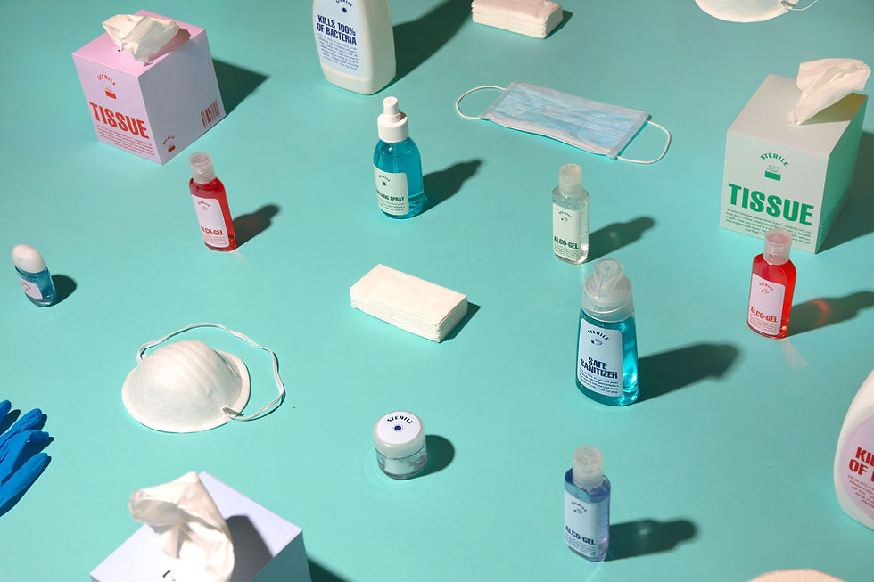 Sanitization Products Display