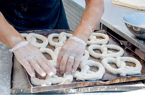 Pretzels en la fabricación