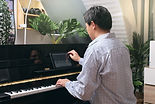Person Playing Piano