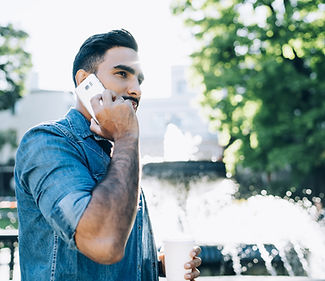 Talking on the Phone in the Park