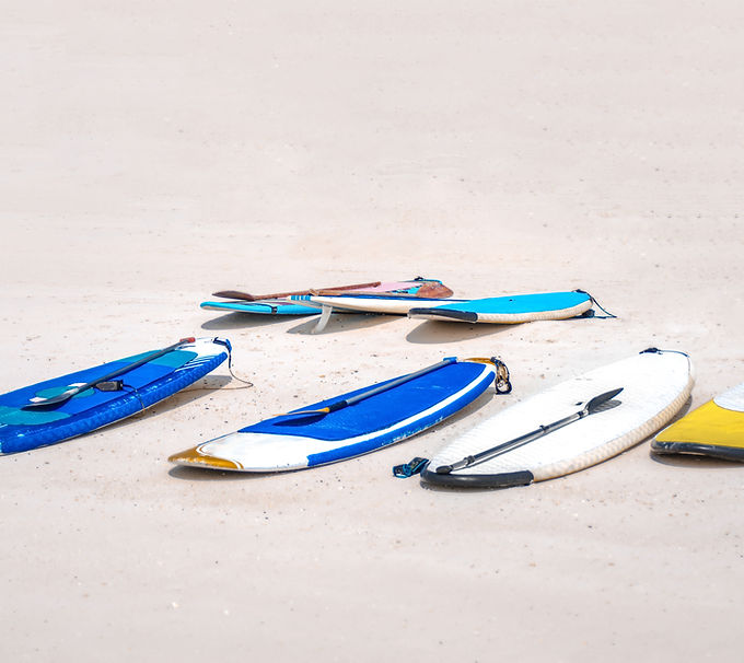 Surfboards On Sand