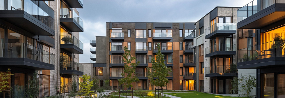 Immeubles d'appartements modernes