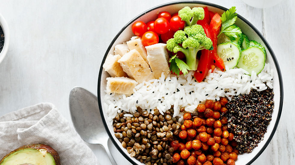 Healthy food bowl