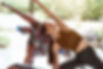 Yoga-Pose mit Blick nach oben