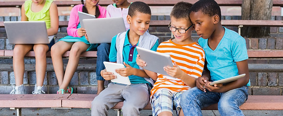 Children Using Tablets