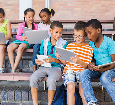 Children Using Tablets