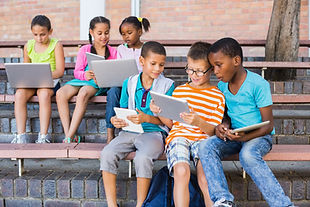 Children Using Tablets