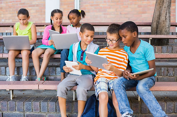 Children Using Tablets