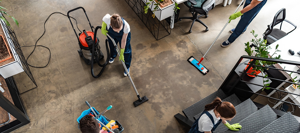 Cleaning Team at Work