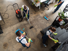 Cleaning Team at Work