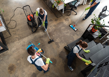 Cleaning Team at Work