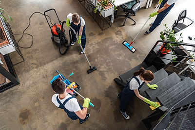 Cleaning Team at Work