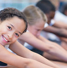 Children Stretching Together