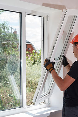 male construction sets of metal and plastic window