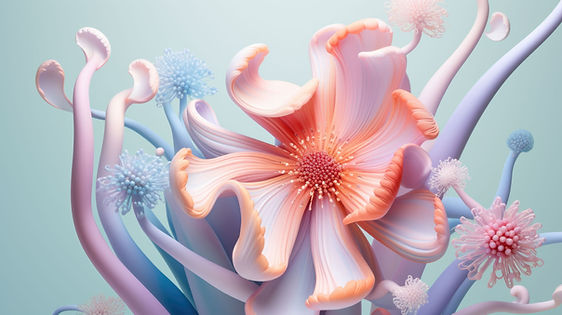 Colorful Abstract Flower