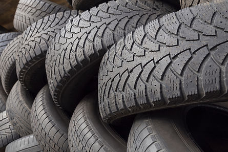 Full Frame Shot Of Old Tyres