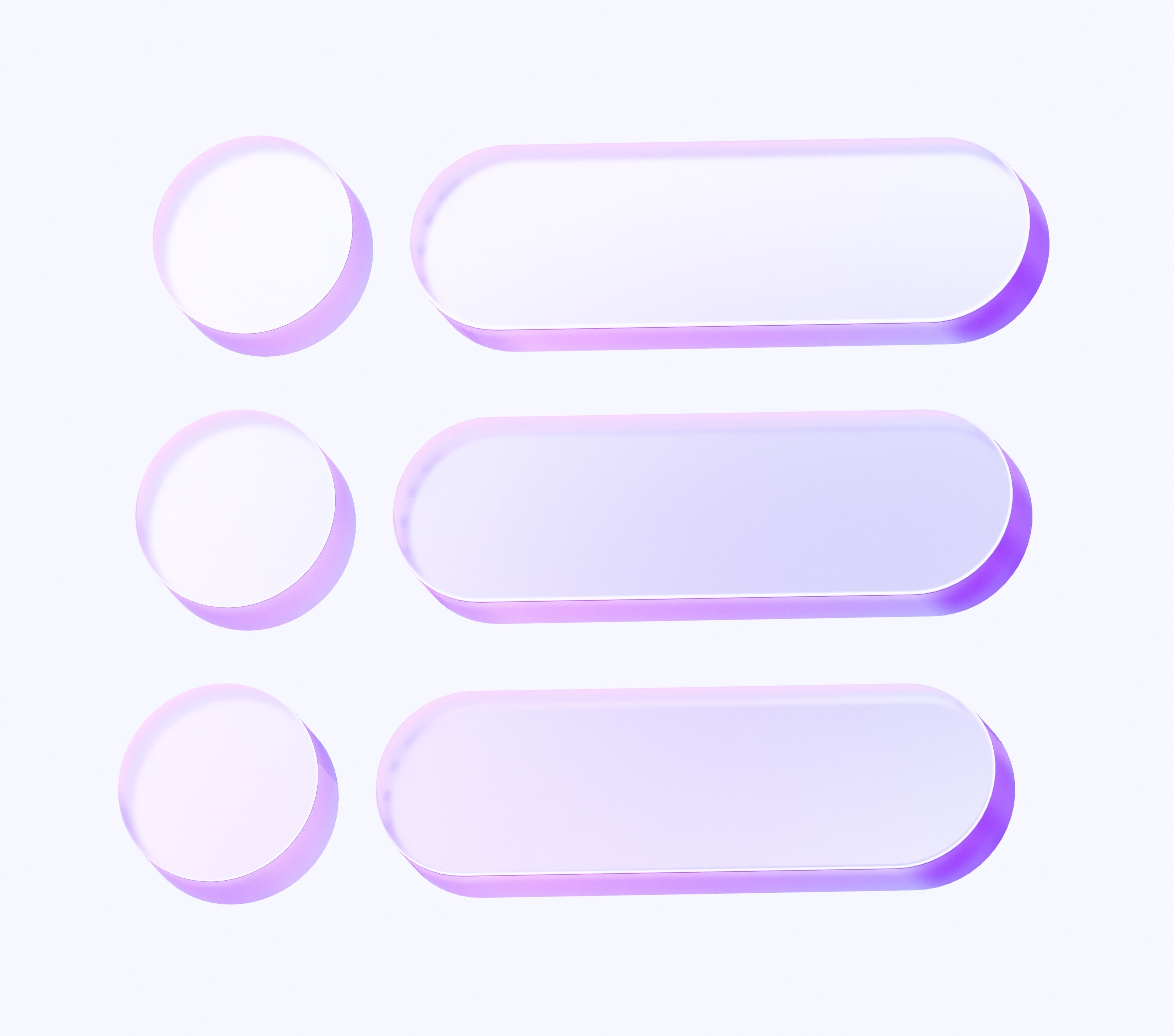 รูปทรงแก้วสีม่วง