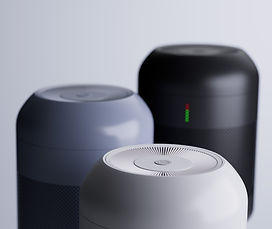 Drei schlanke Luftreiniger