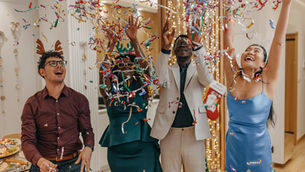 group of people celebrating