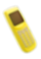 Celular vintage amarelo