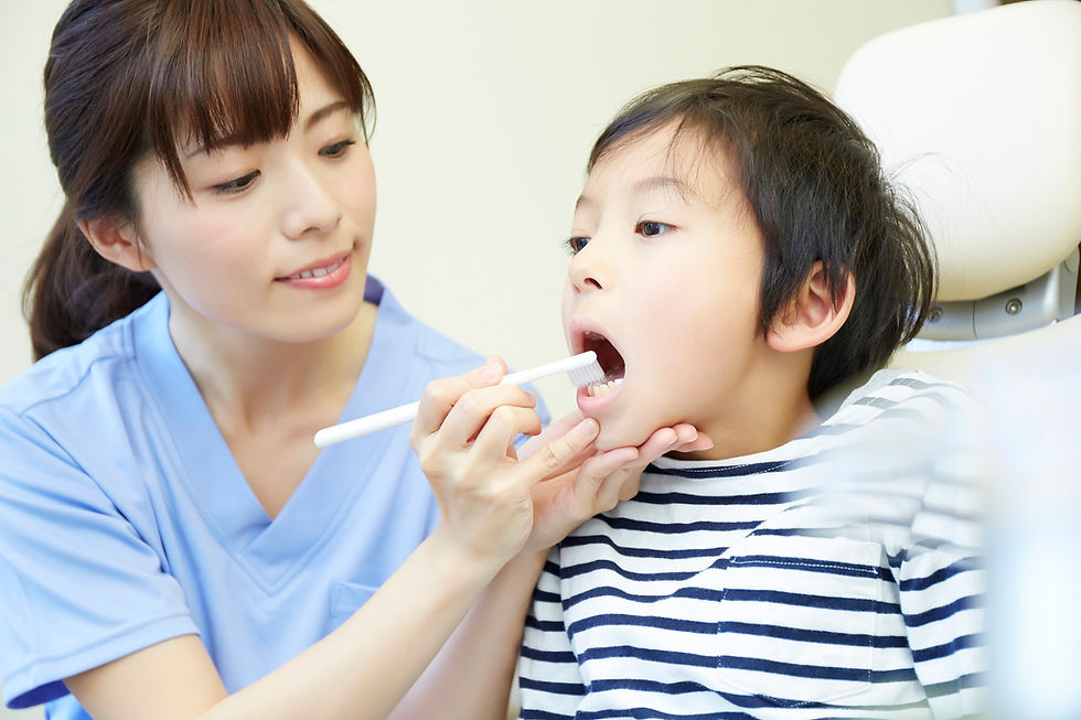 歯医者の歯磨き指導