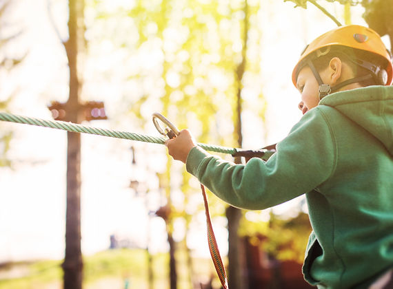 Rope Course in Summer Camp