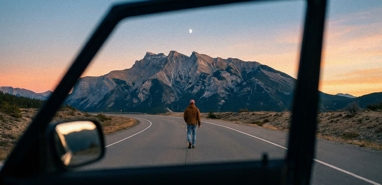 Mountain Road Scene