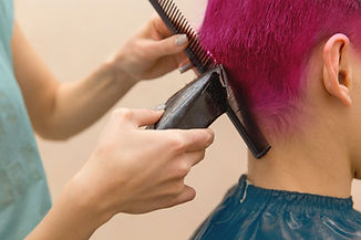 Cutting Pink Hair