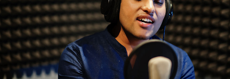 Chanteuse en studio