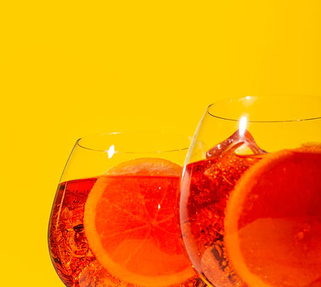 Orange Drinks Closeup