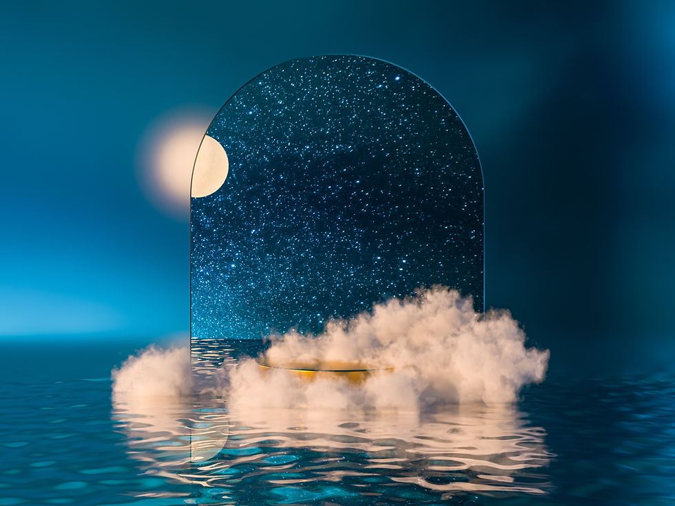Mystical Moonlit Reflection