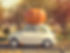 Car With Giant Pumpkin