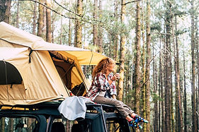 Camping in Forest