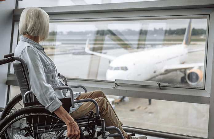 Esperando para embarcar no voo