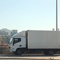 Camion bianco parcheggiato vicino